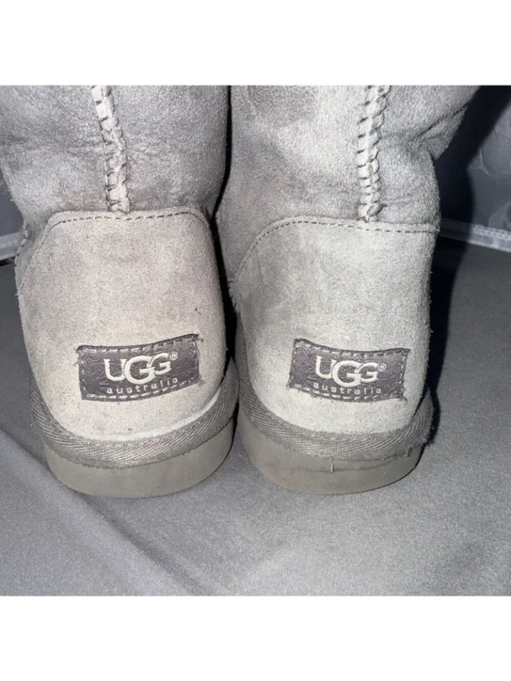 UGG Australia Classic Short Women’s Size 8 US 5825 Gray Suede Winter Boots - Picture 5 of 6